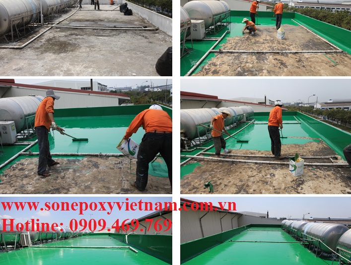 sơn chống thấm sàn mái sân thượng