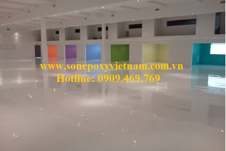 sơn nền nhà xưởng tại long an